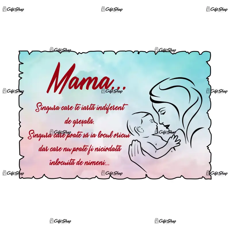 Mama singura care te iarta indiferent de gresala, magnet frigider mgs071